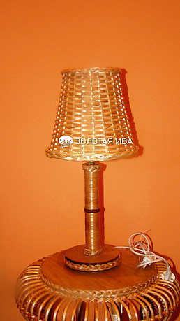 Лампа плетеная для рабочего стола
