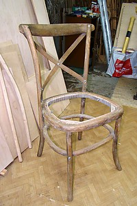 Кресло из ротанга реставрация